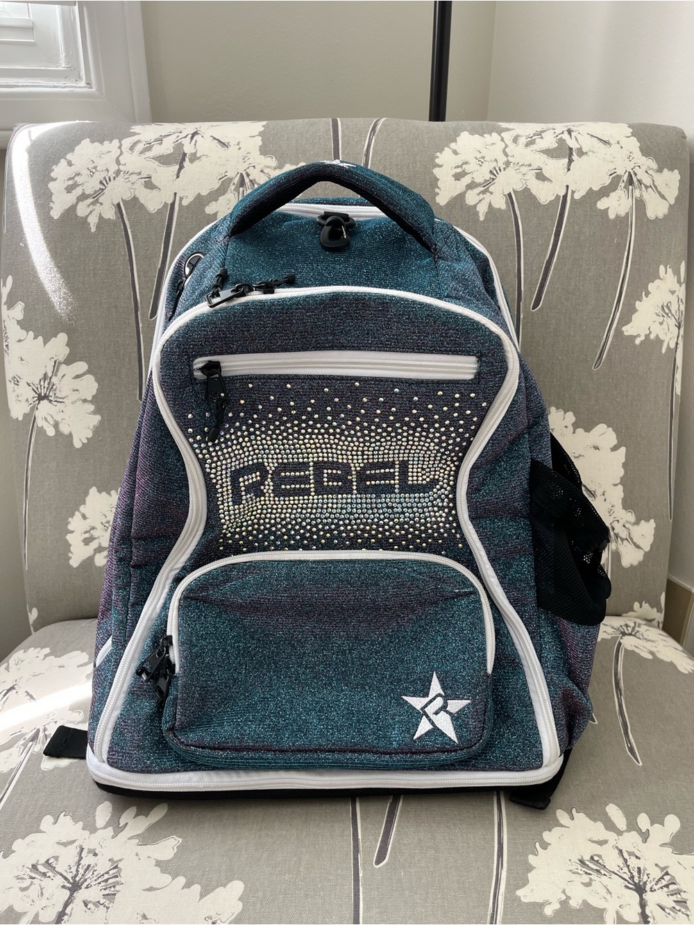 Rebel Kids Sparkle Backpack — Teal Multicolor